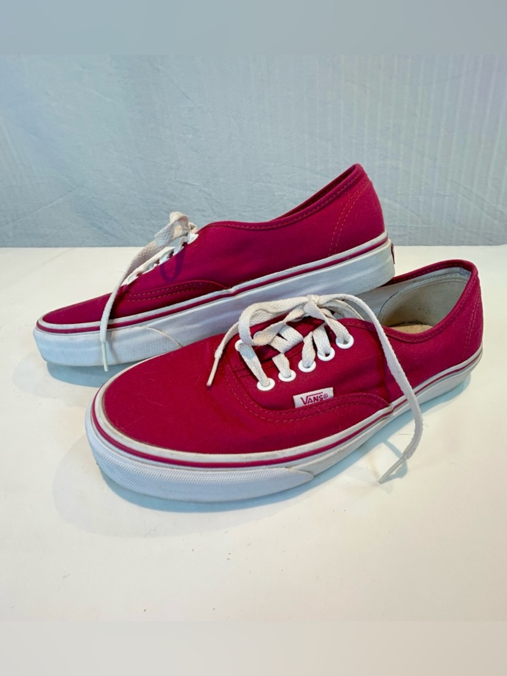 Vans Sz 10 Pink Fuchsia T375 Berry Classic Low-Top Canvas Sneakers Unisex